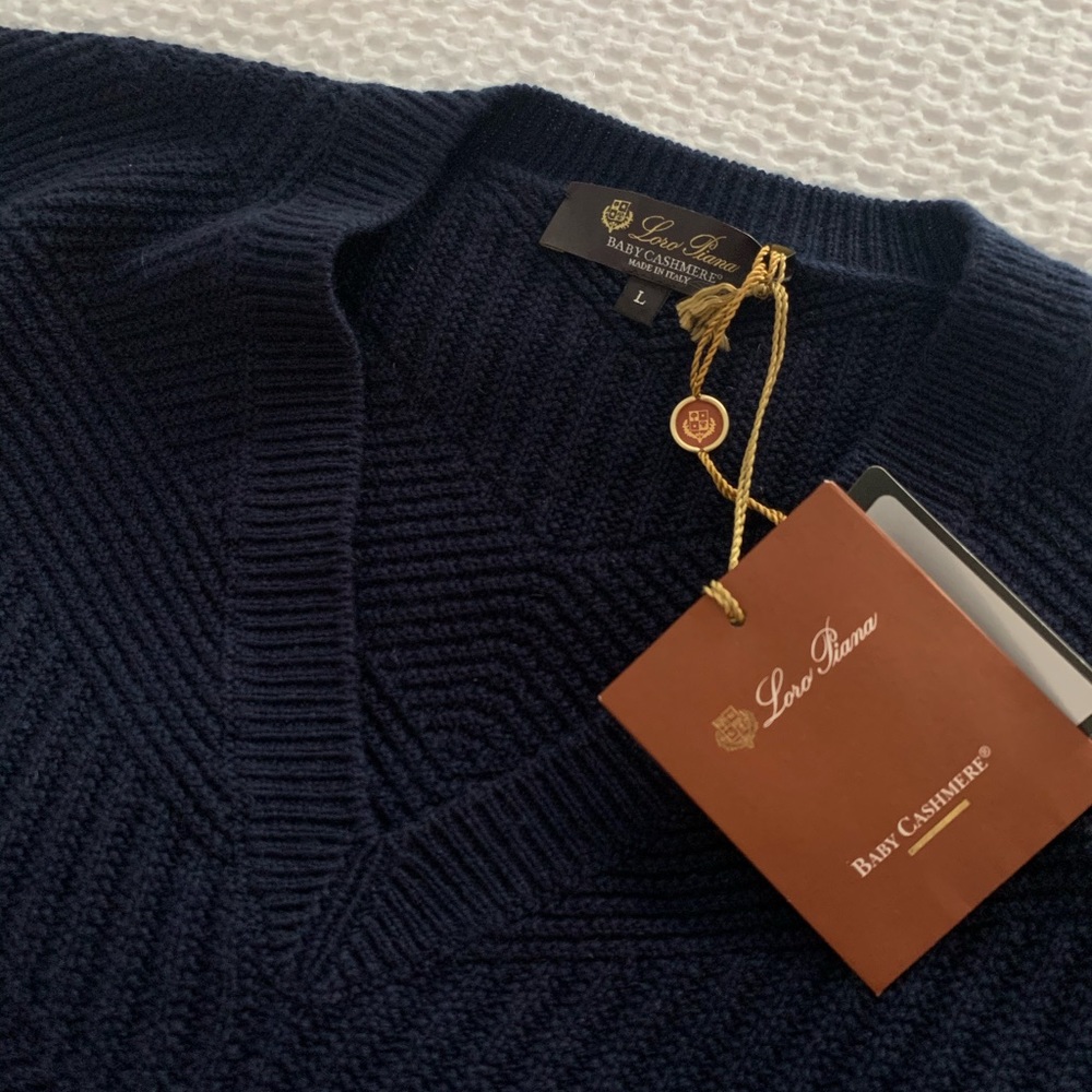 Loro Piana large baby cashmere sweater